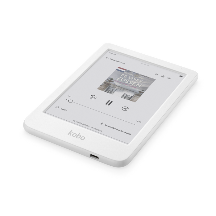 Witte Kobo Clara Colour liggend.